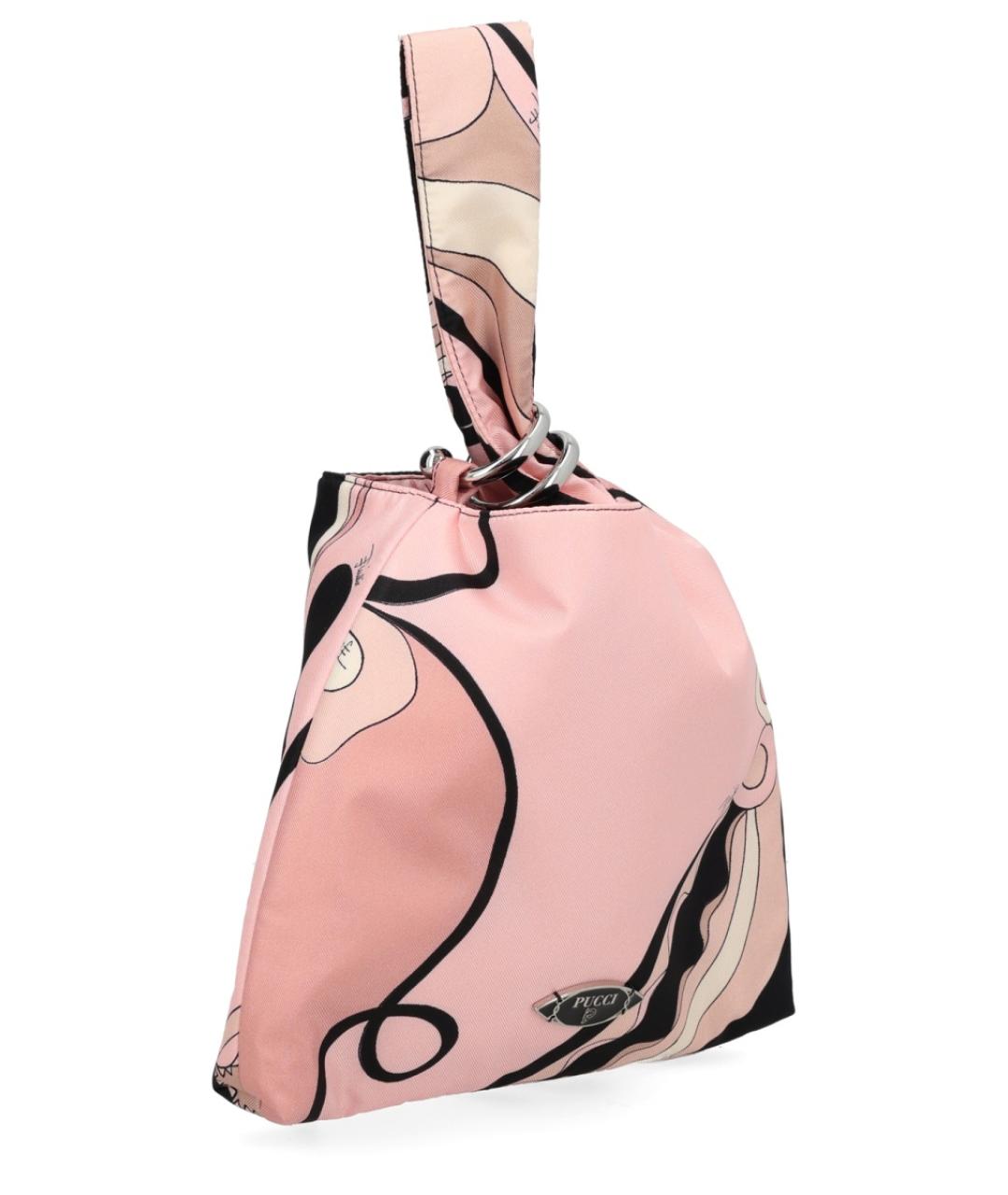 PUCCI Бежевая тканевая сумка с короткими ручками, фото 2