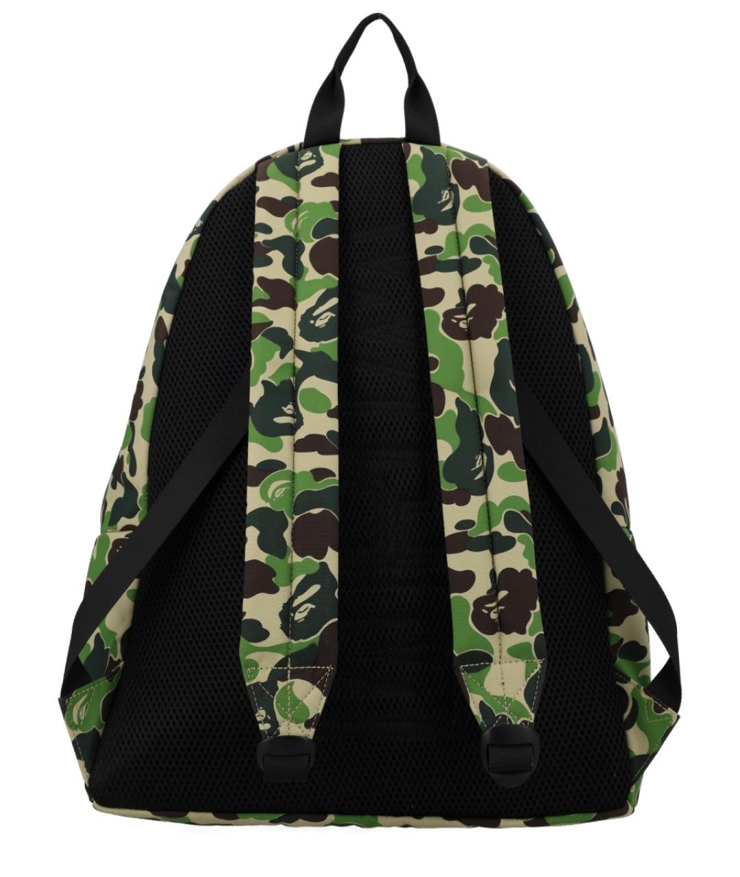 A BATHING APE Зеленый синтетический рюкзак, фото 3