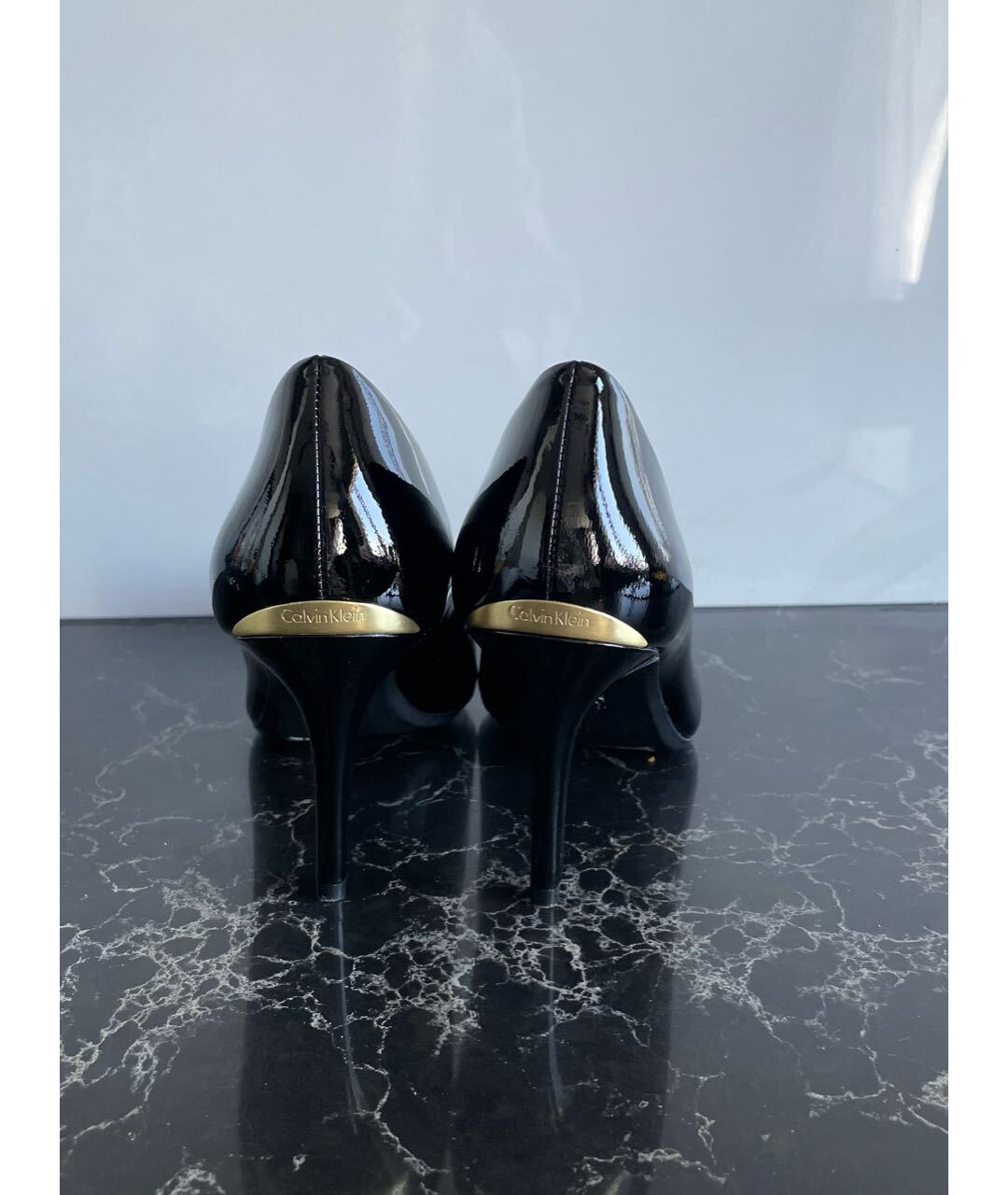 CALVIN KLEIN Черные туфли из лакированной кожи, фото 4