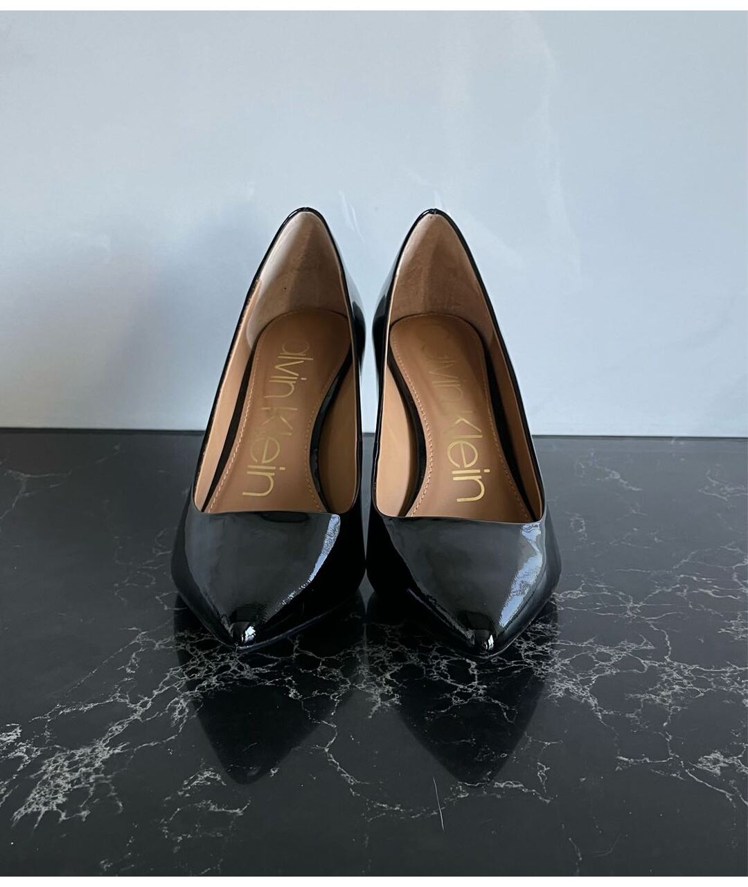 Calvin klein leather pumps best sale