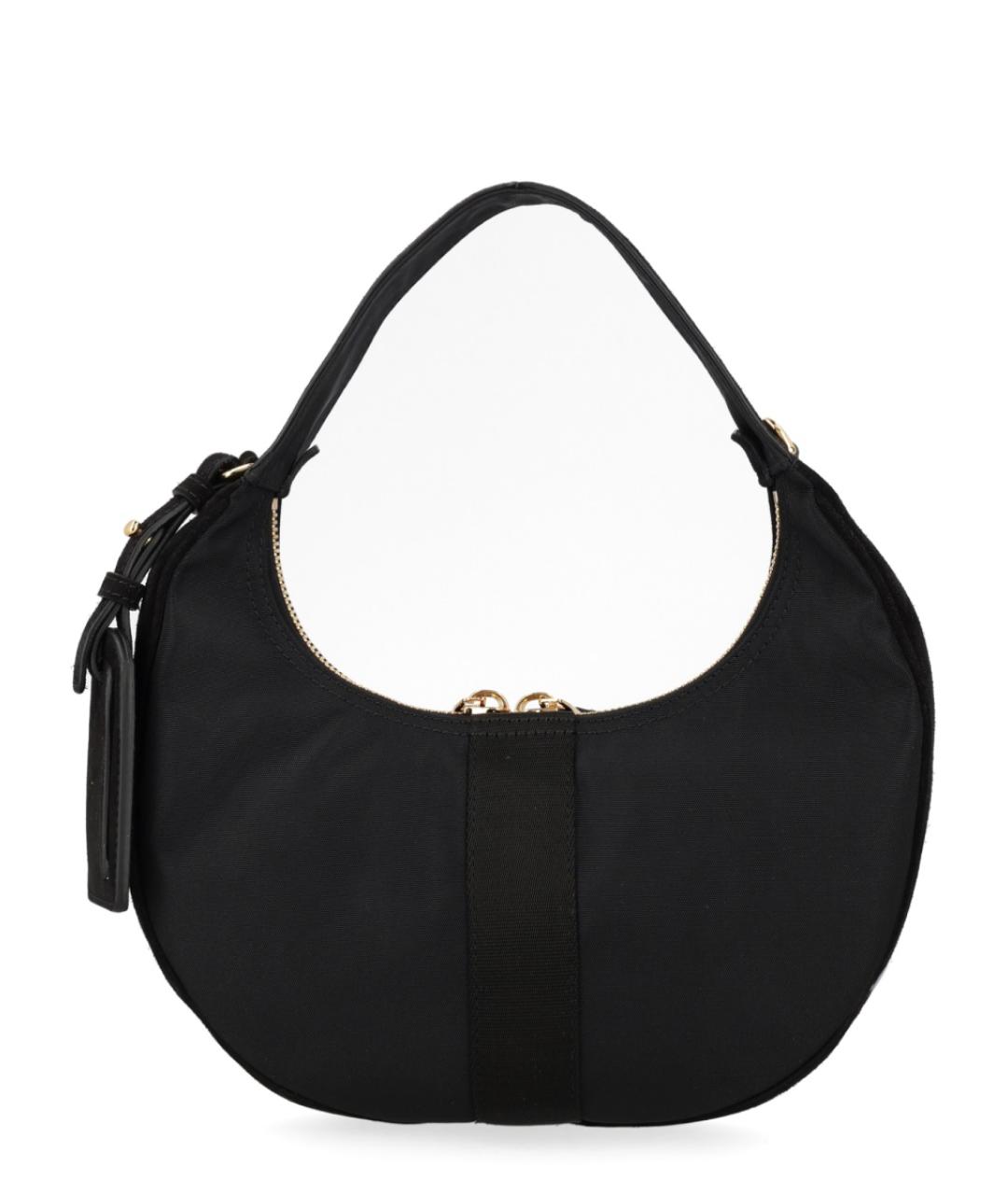 MOSCHINO Черная синтетическая сумка с короткими ручками, фото 3