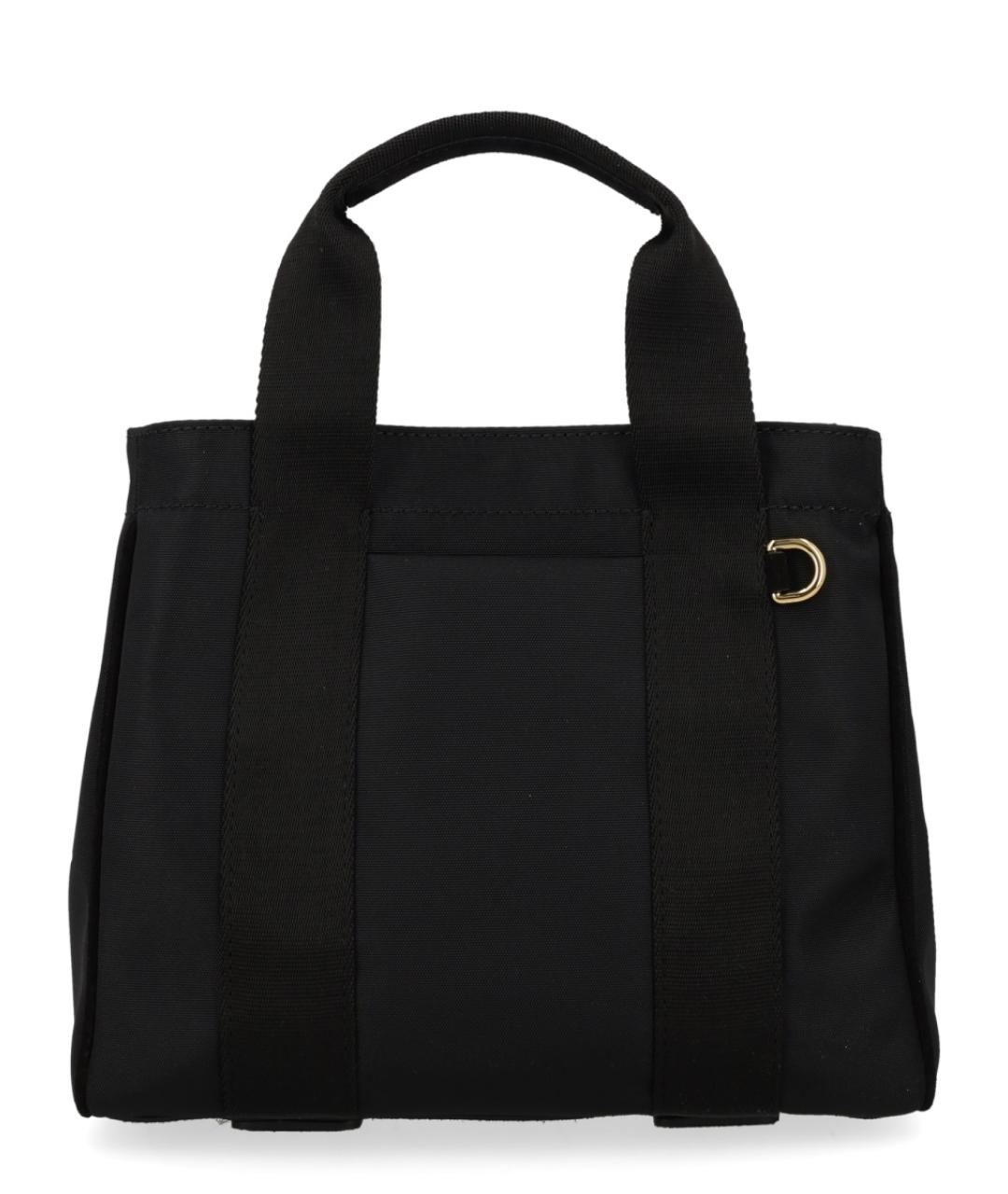 MOSCHINO Черная синтетическая сумка с короткими ручками, фото 3