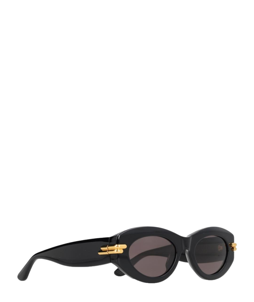 BOTTEGA VENETA Черные пластиковые солнцезащитные очки, фото 2