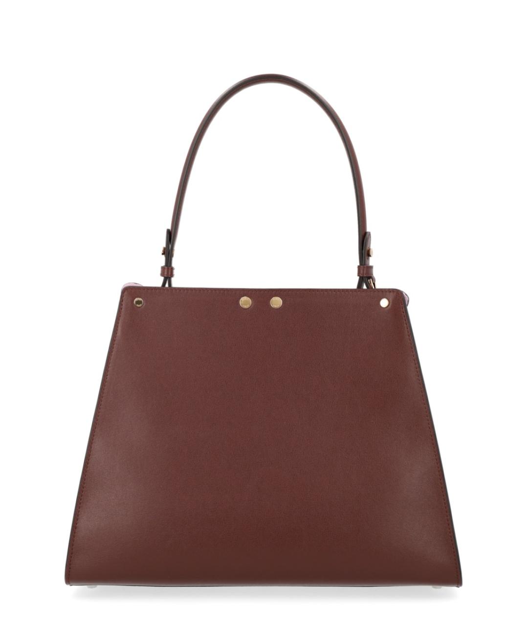 FENDI Коричневая кожаная сумка тоут, фото 2