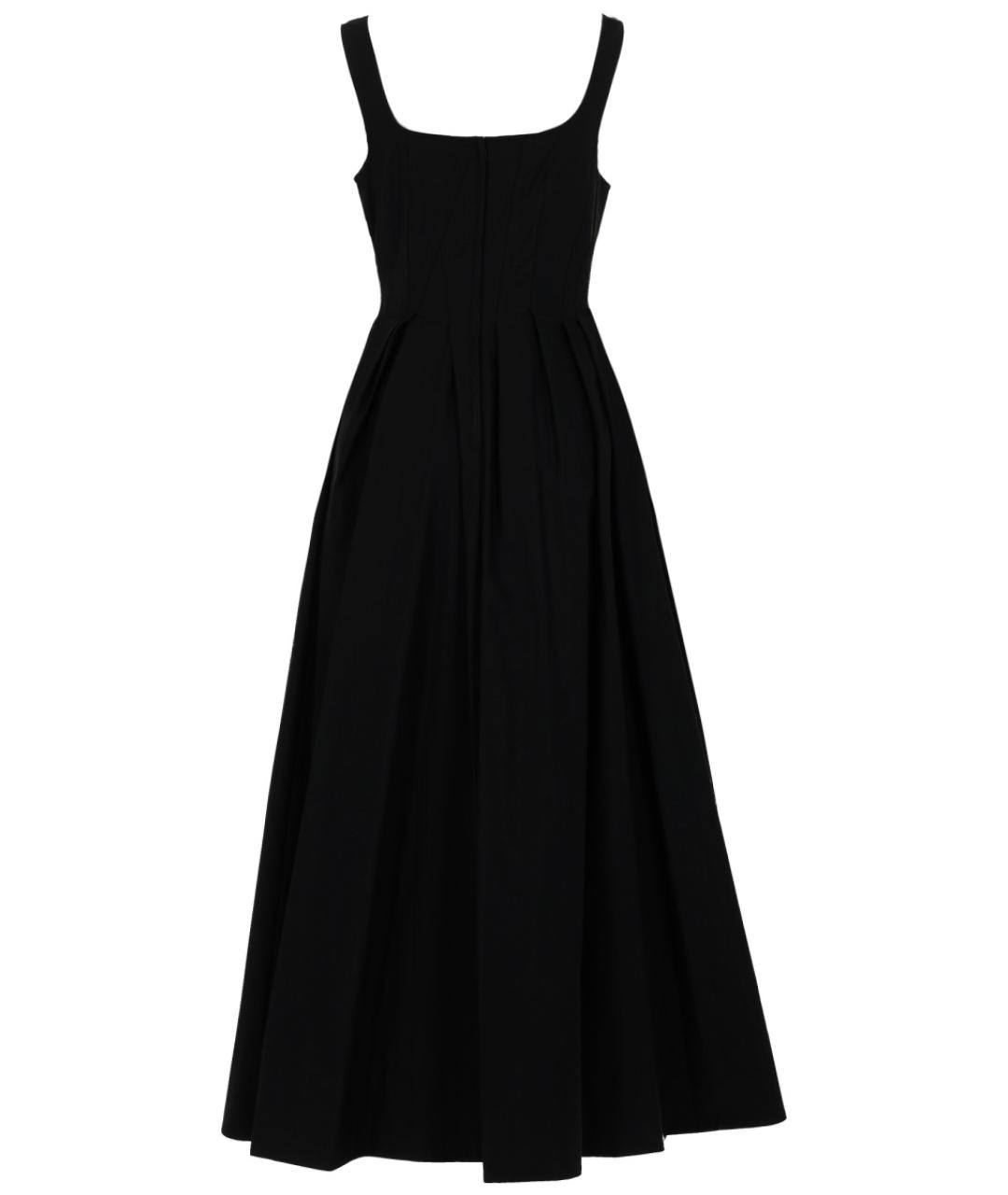 SPORTMAX Черное хлопковое повседневное платье, фото 2