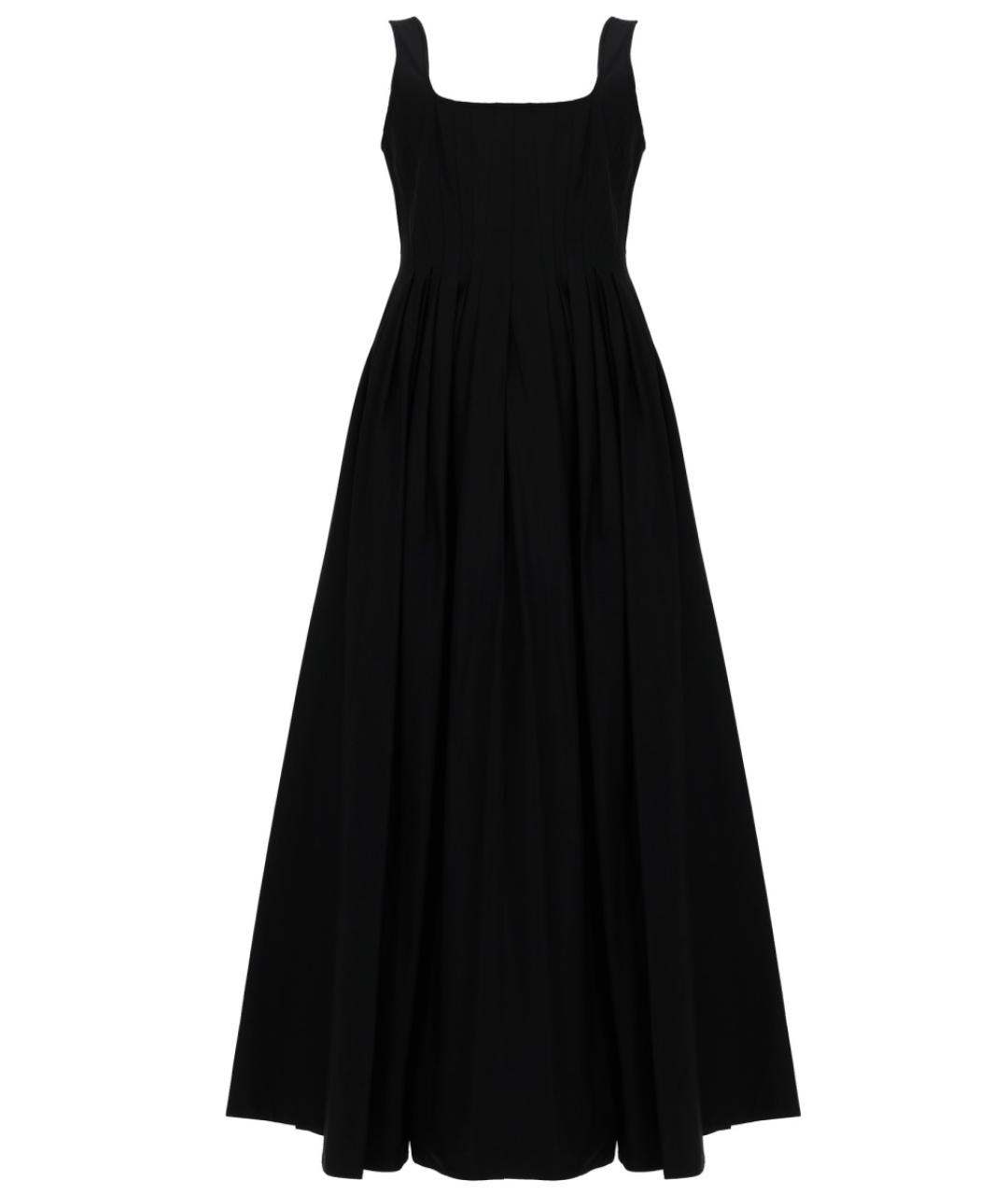 SPORTMAX Черное хлопковое повседневное платье, фото 1