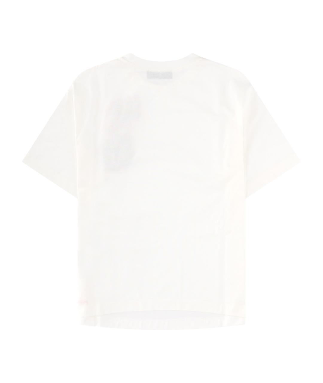 FENDI Белая хлопковая футболка, фото 2