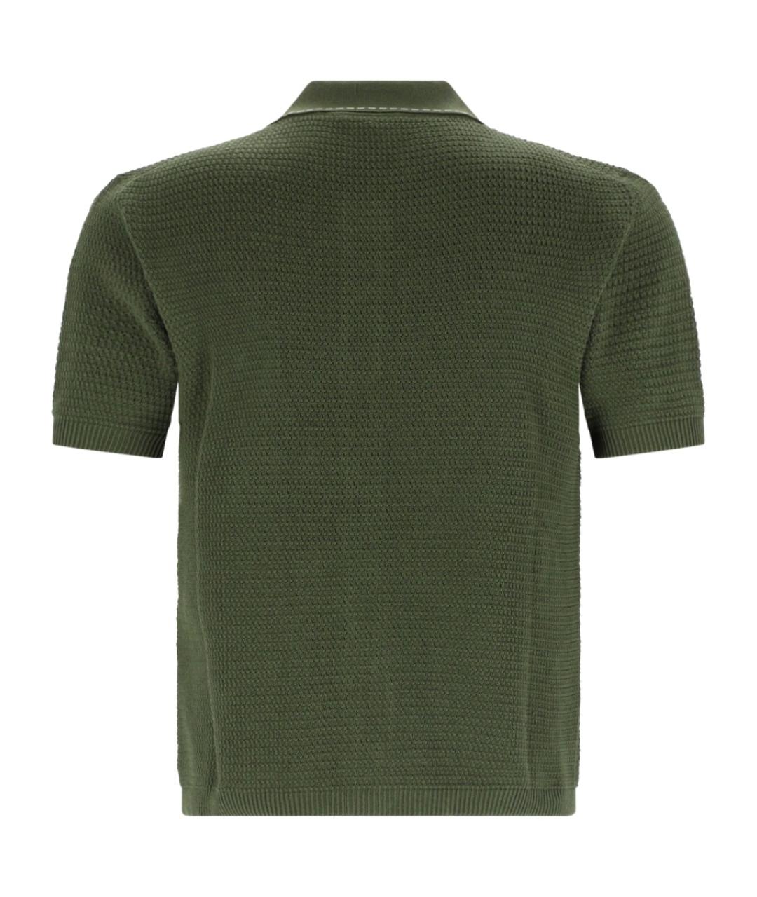 VERSACE Зеленая хлопковая кэжуал рубашка, фото 2