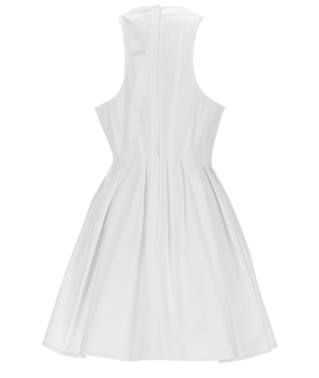 SPORTMAX Белое хлопковое повседневное платье, фото 2