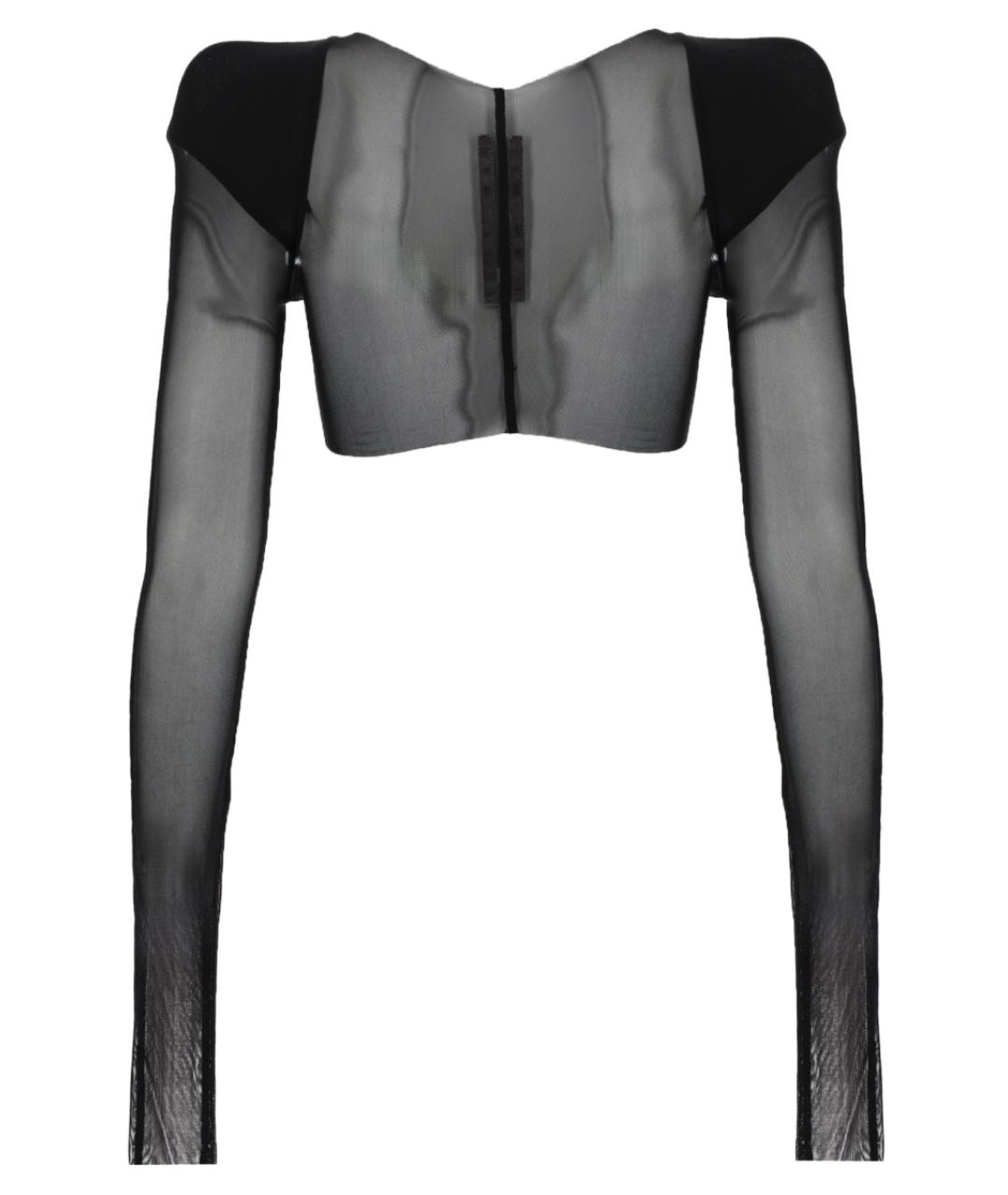 RICK OWENS Черная полиамидовая блузы, фото 2