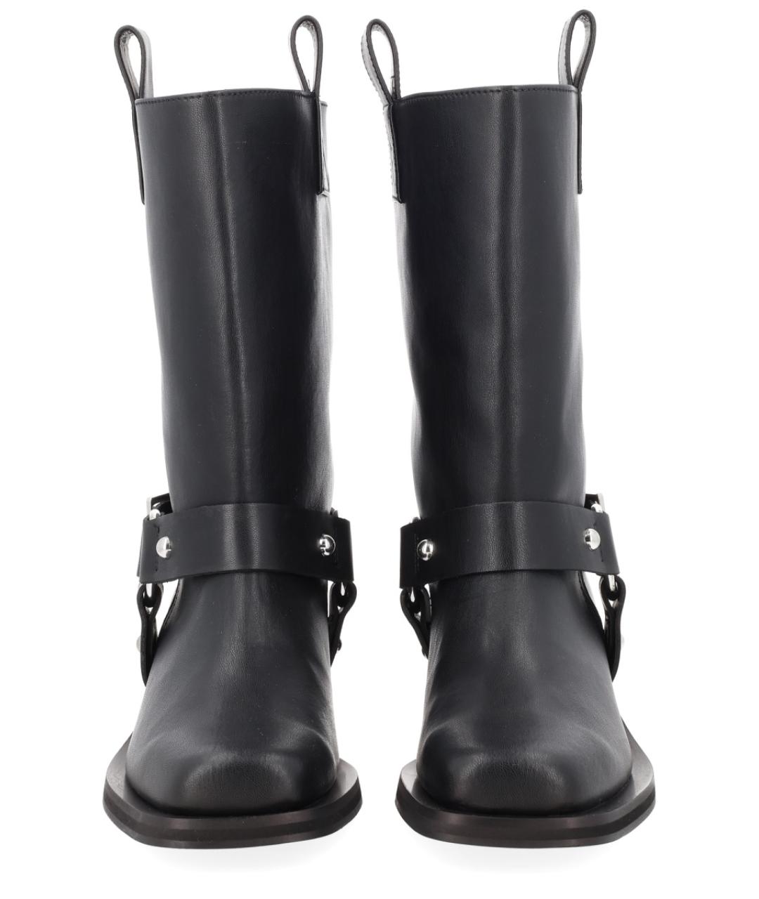 GANNI Черные кожаные ботинки, фото 3