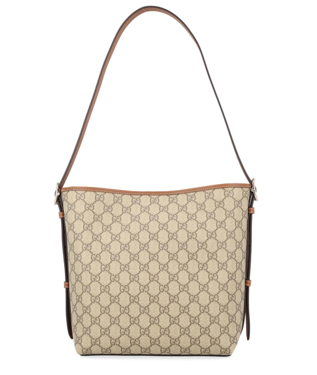 GUCCI Бежевая сумка через плечо из искусственной кожи, фото 2