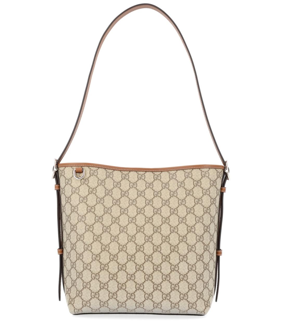 GUCCI Бежевая сумка через плечо из искусственной кожи, фото 1