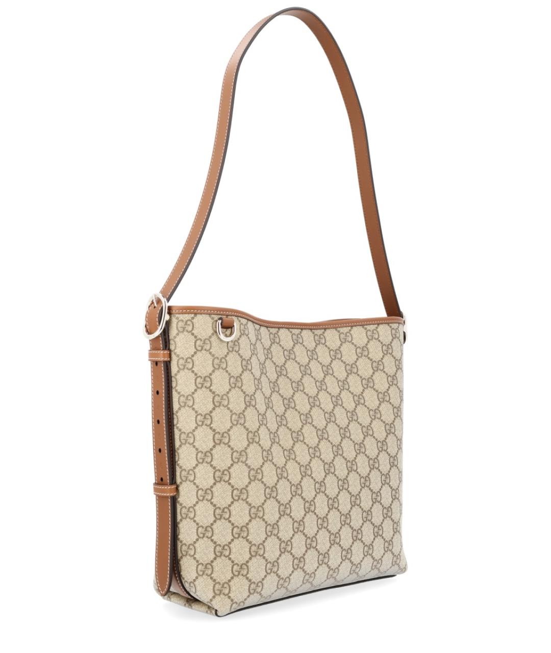 GUCCI Бежевая сумка через плечо из искусственной кожи, фото 3