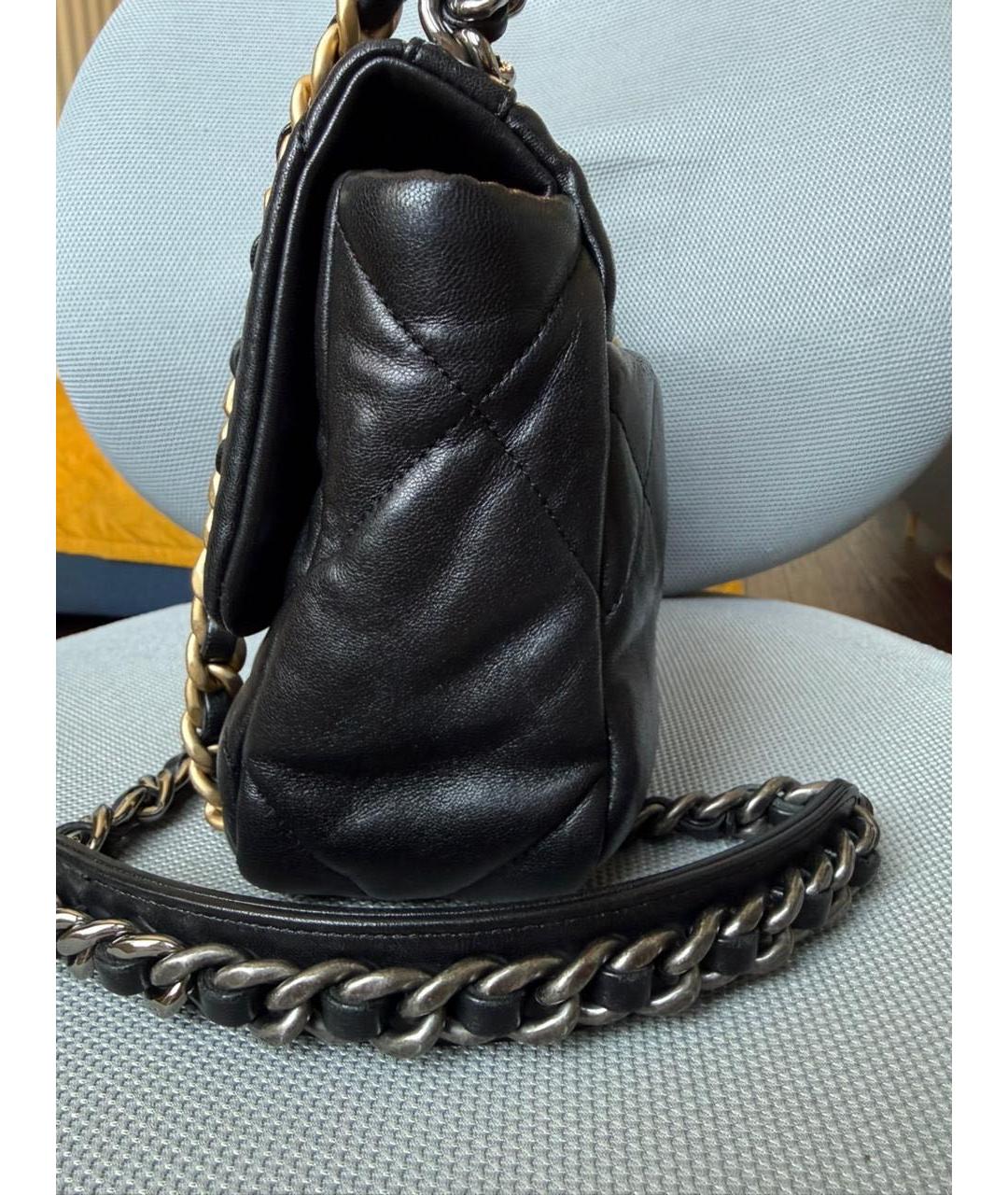 CHANEL Черная кожаная сумка через плечо, фото 3