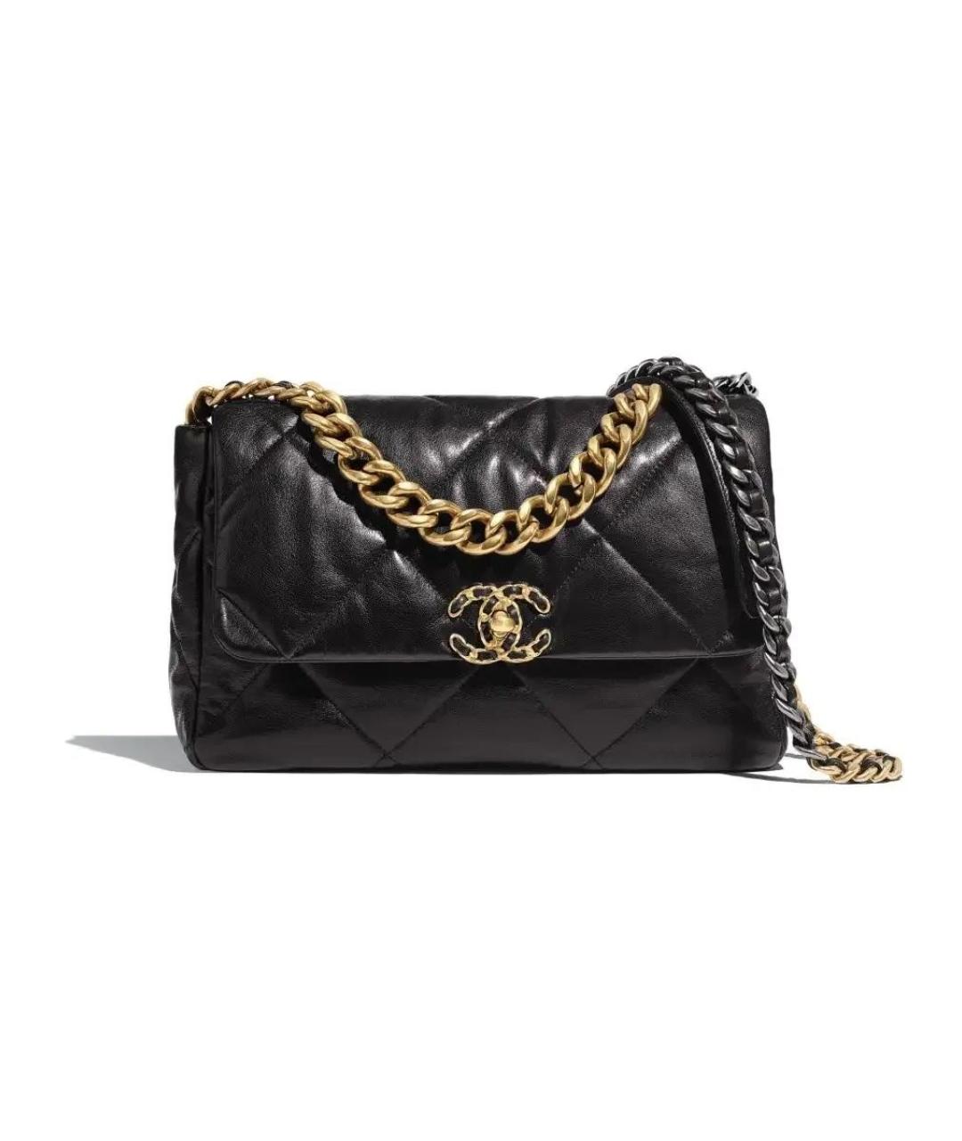 CHANEL Черная кожаная сумка через плечо, фото 7