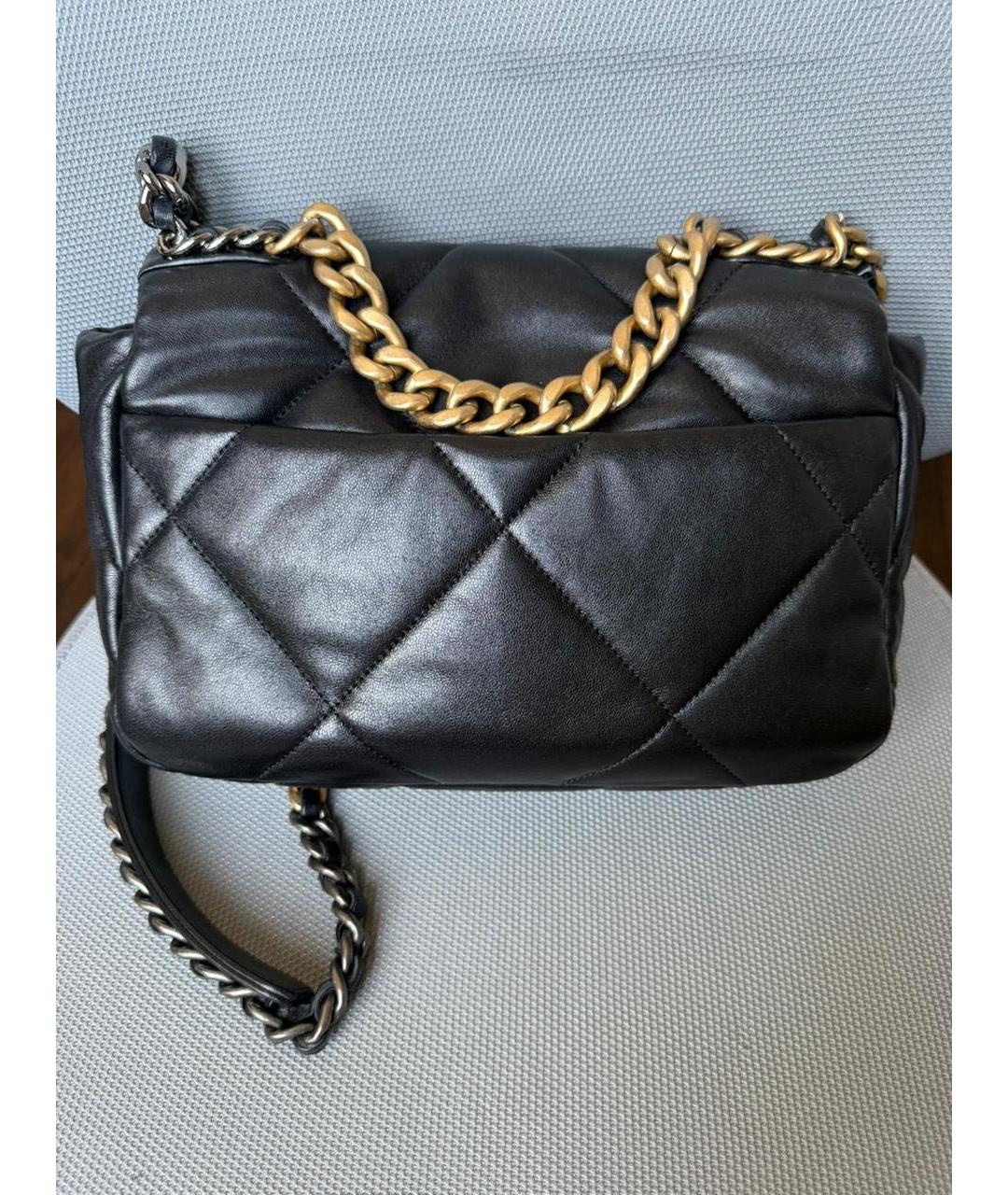 CHANEL Черная кожаная сумка через плечо, фото 5