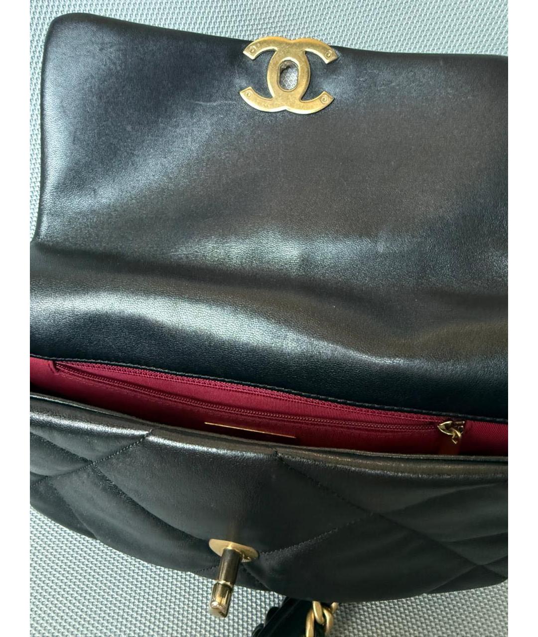 CHANEL Черная кожаная сумка через плечо, фото 4