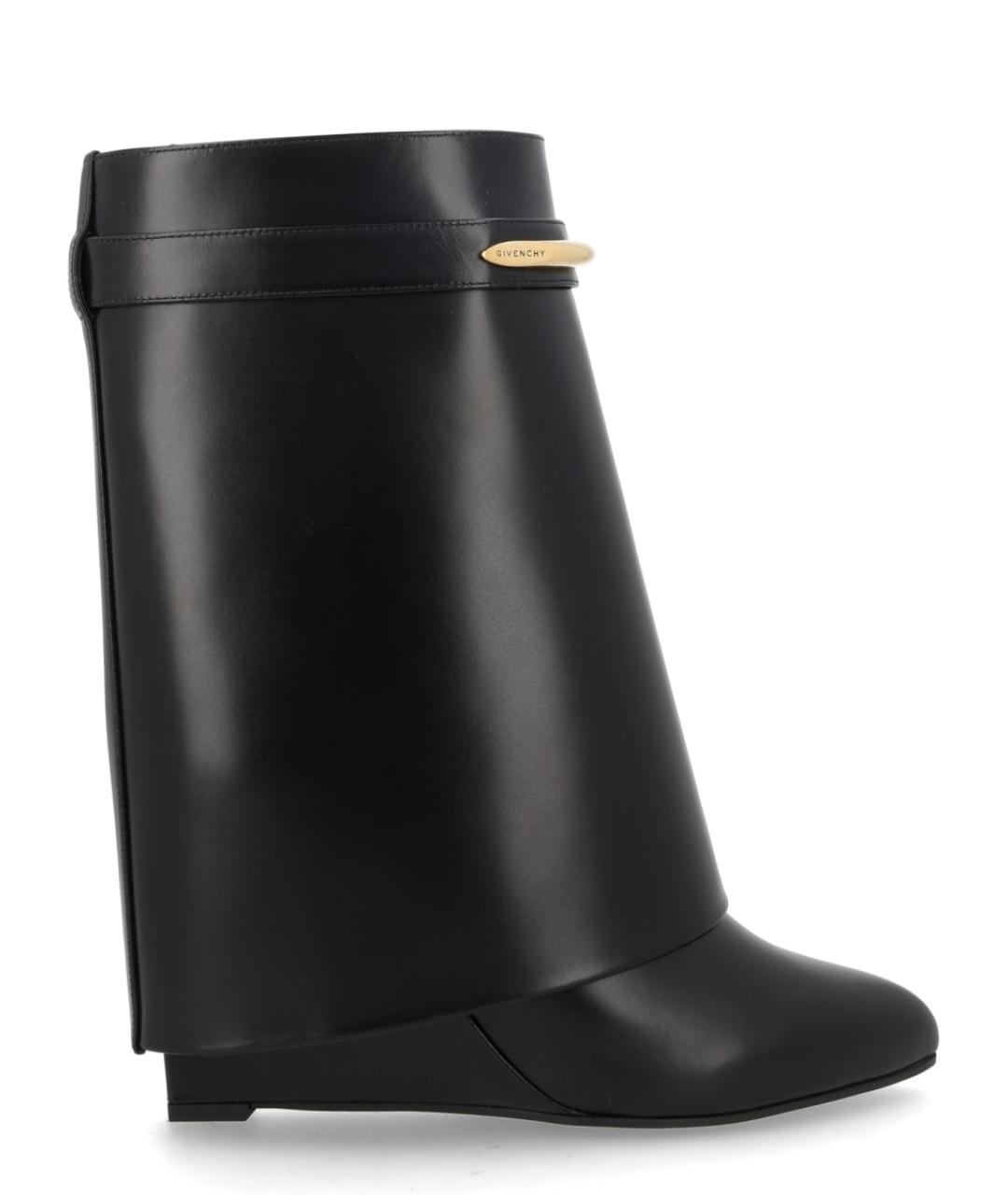 GIVENCHY Черные кожаные ботинки, фото 1