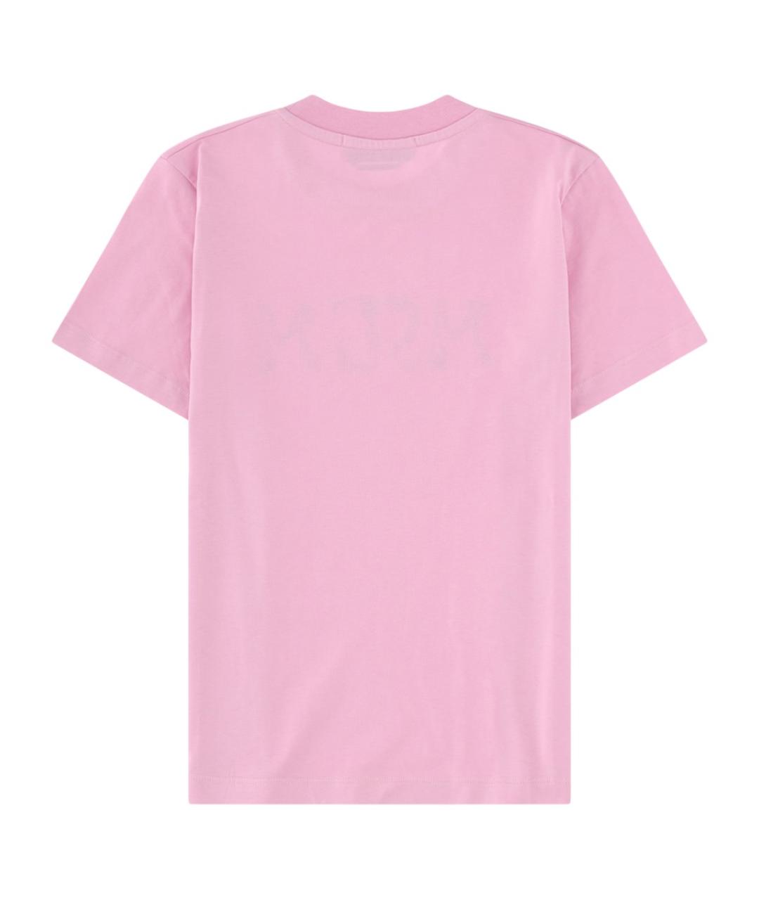 MSGM Розовая хлопковая футболка, фото 2