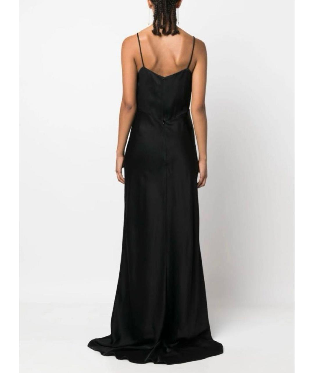 MAX MARA Черное ацетатное вечернее платье, фото 5