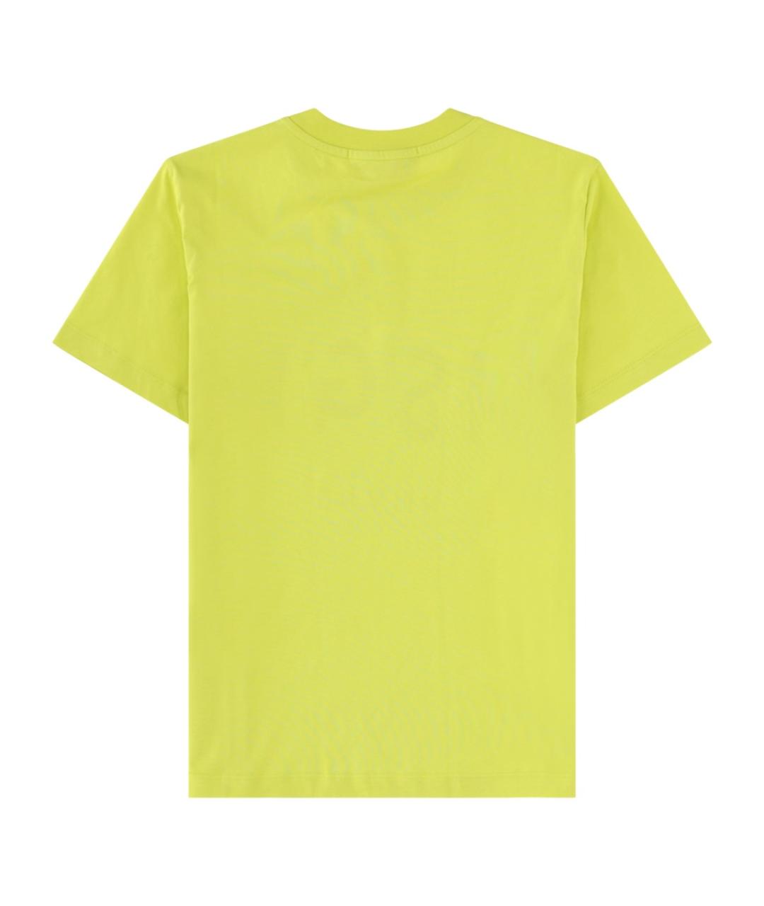 MSGM Желтая хлопковая футболка, фото 2