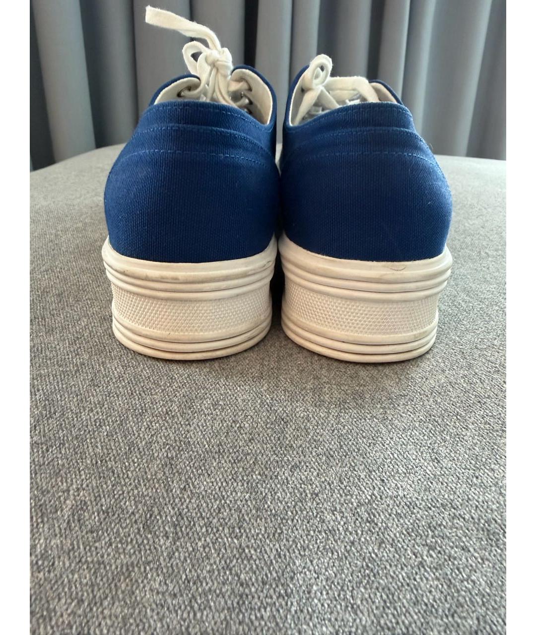 CELINE Синие текстильные кеды, фото 4
