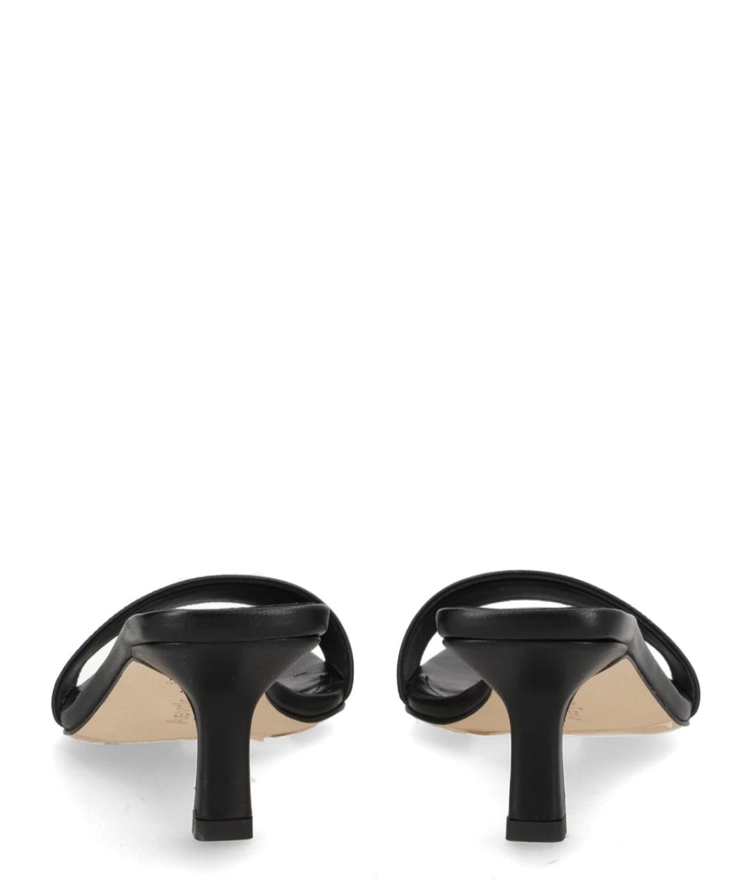 AEYDE Черные кожаные мюли, фото 4