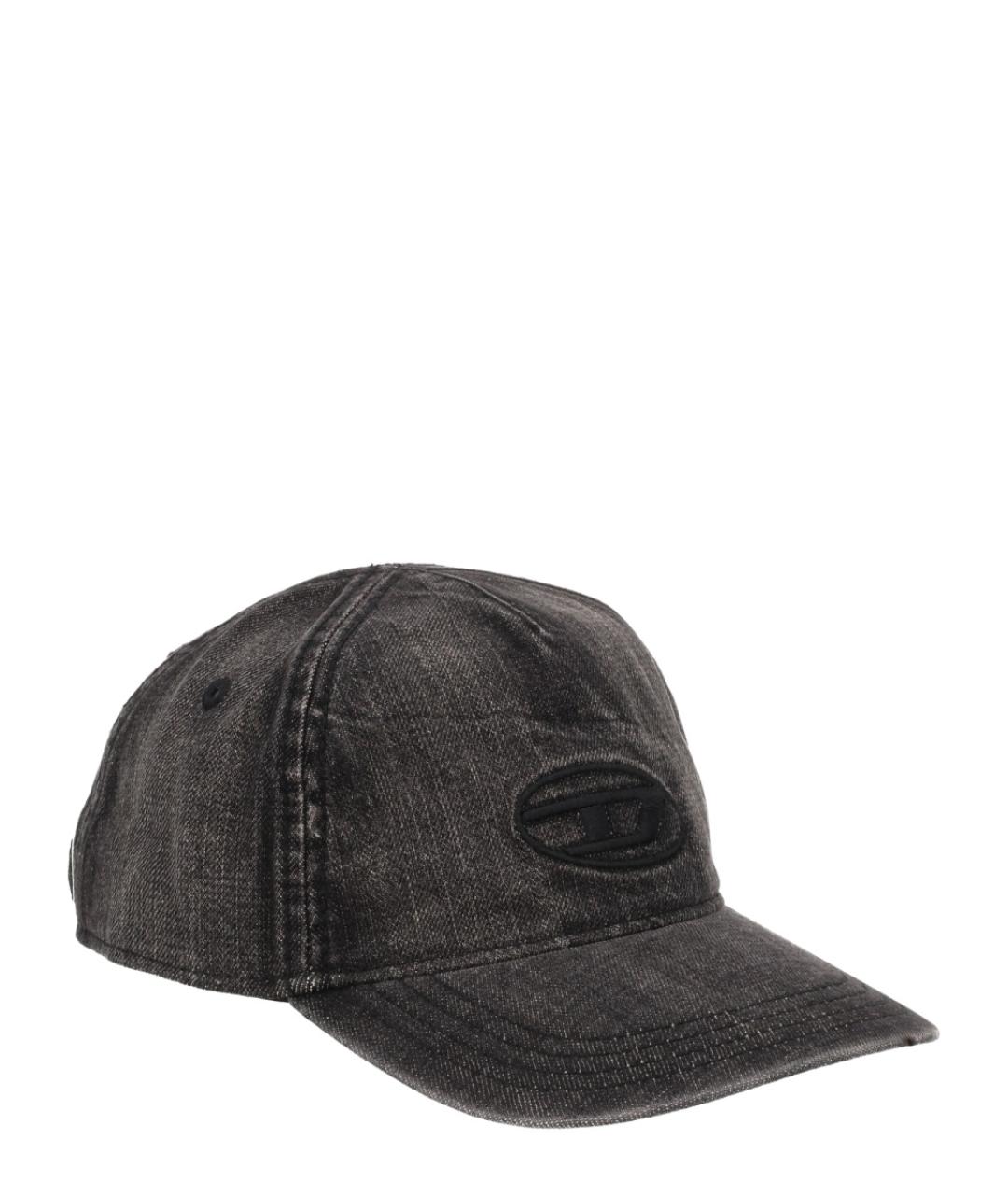 DIESEL Антрацитовая хлопковая кепка/бейсболка, фото 3