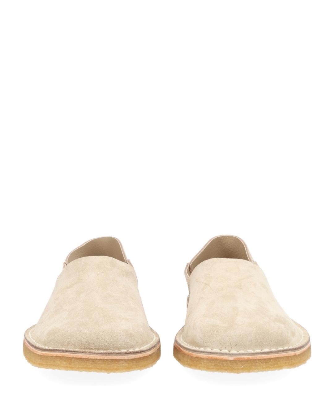 LEMAIRE Бежевые замшевые низкие ботинки, фото 3