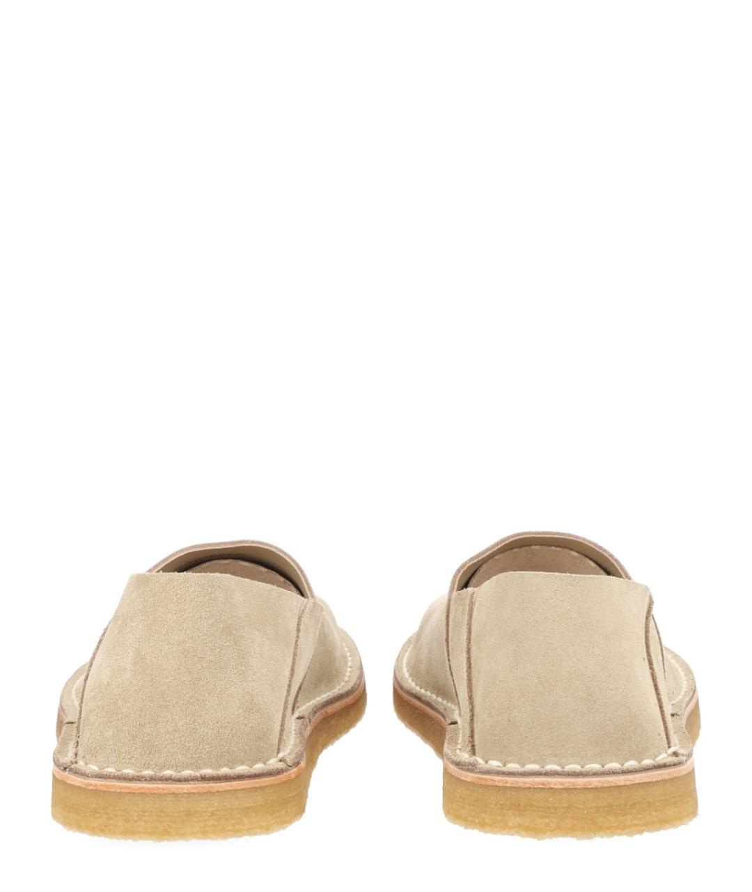 LEMAIRE Бежевые замшевые низкие ботинки, фото 4