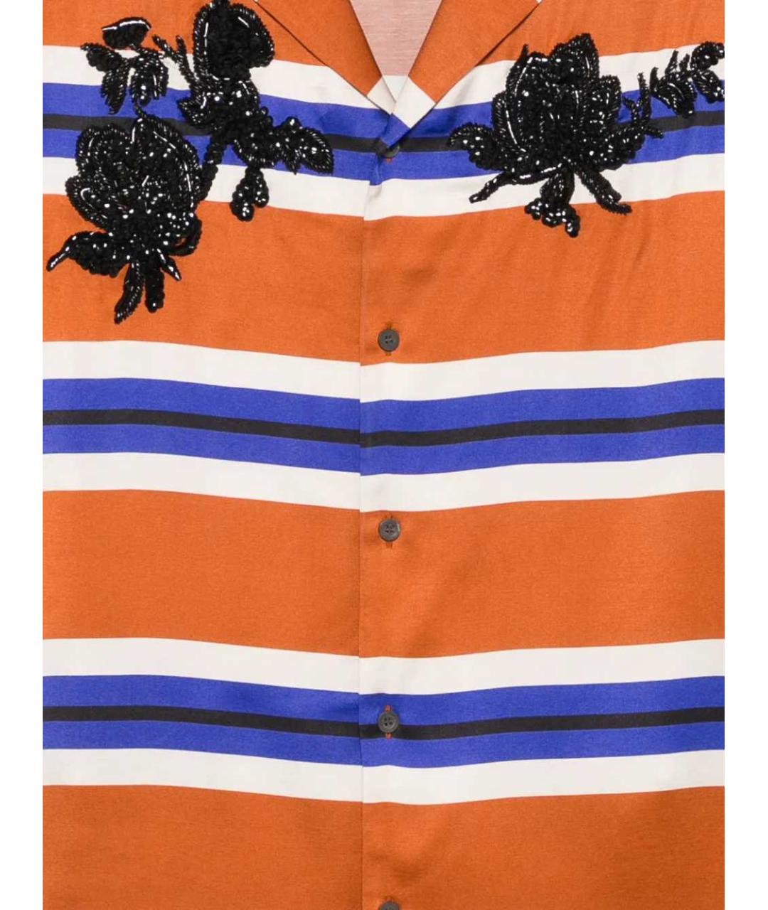 DRIES VAN NOTEN Оранжевая кэжуал рубашка, фото 3