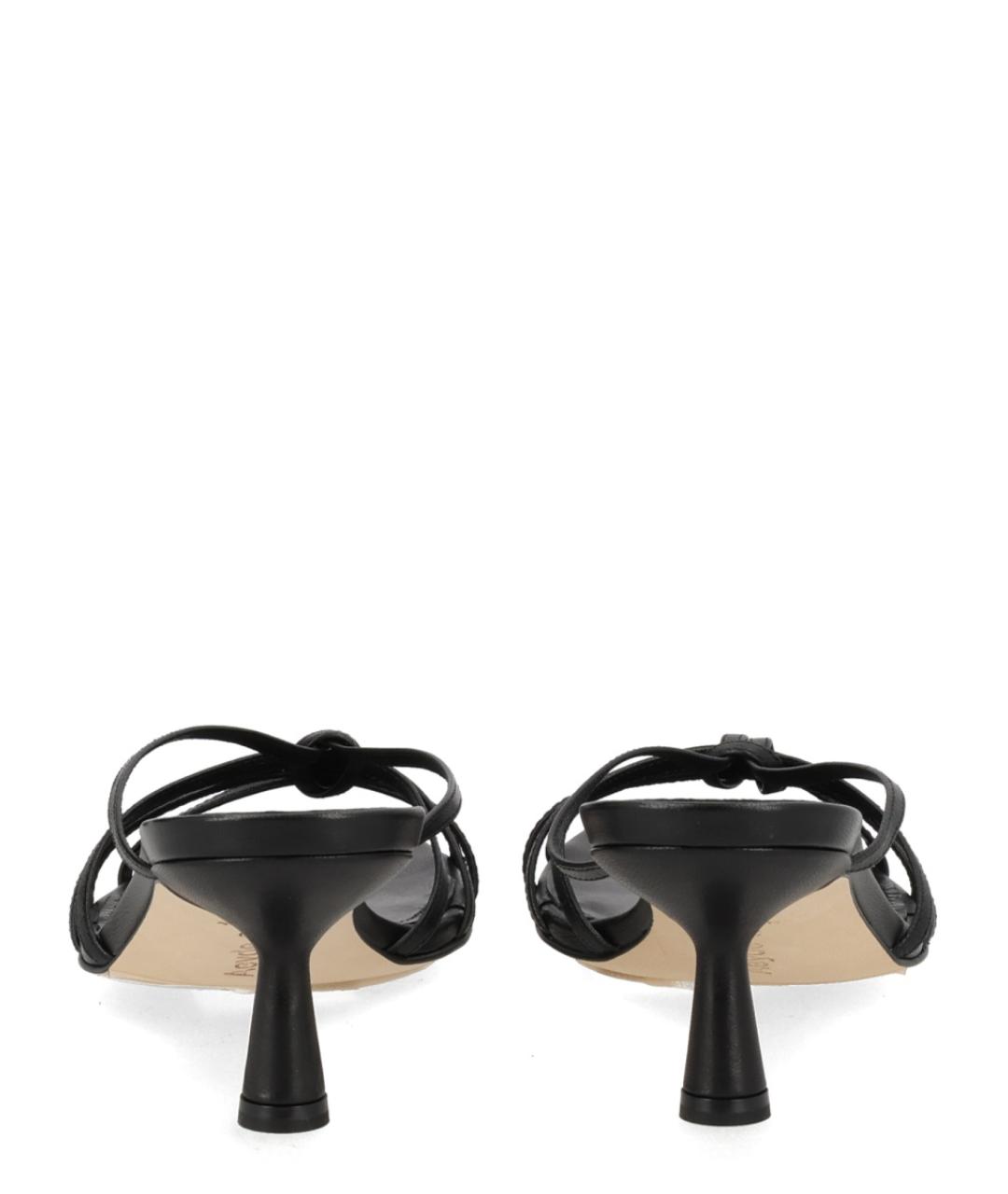 AEYDE Черные кожаные мюли, фото 4