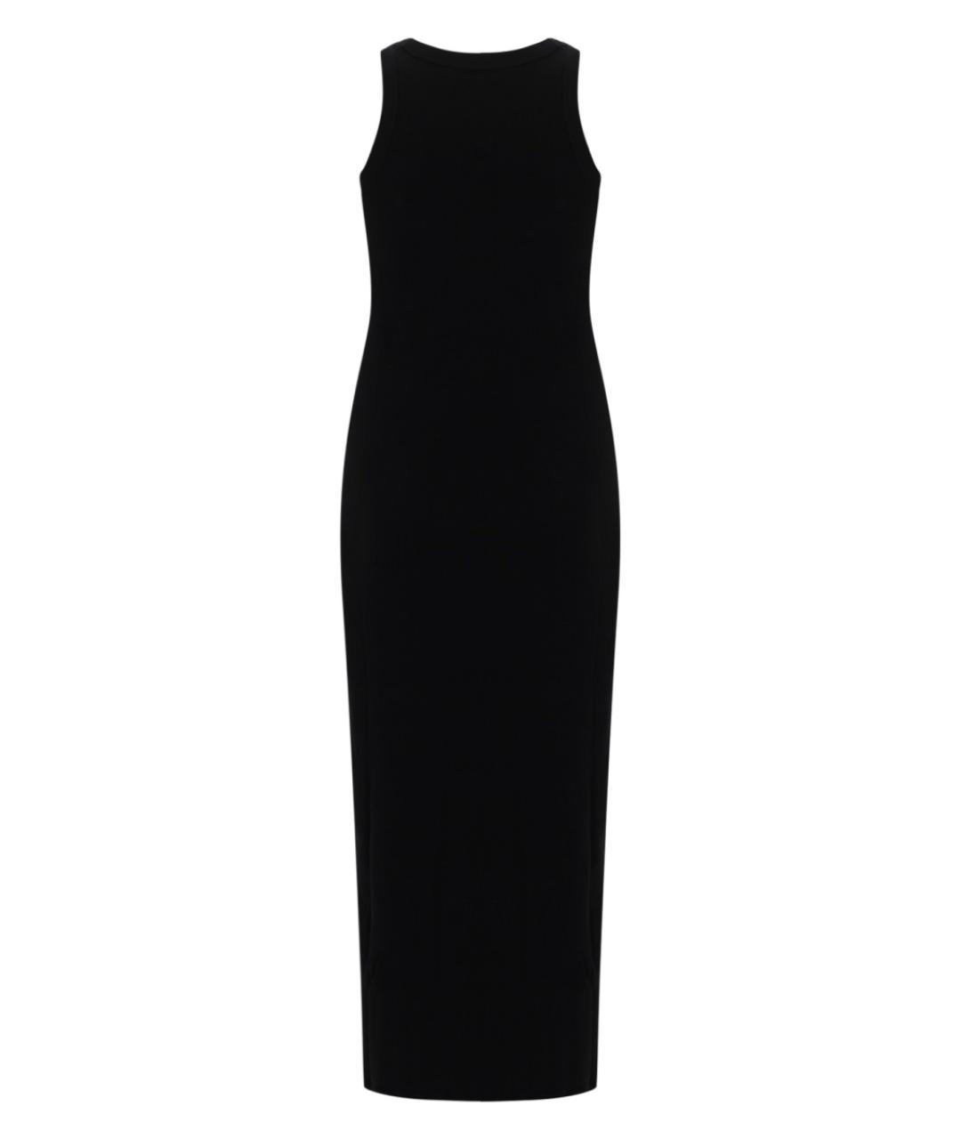 MAISON KITSUNE Черное хлопковое повседневное платье, фото 2