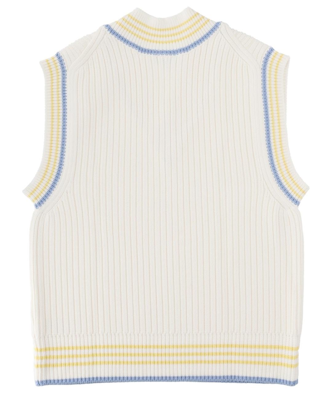 LACOSTE Белая хлопковая жилетка, фото 2