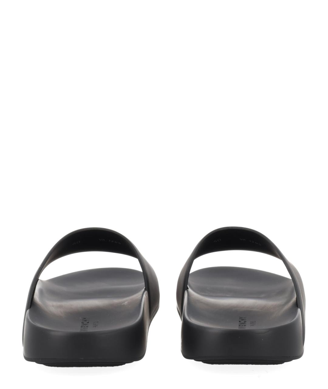 GIVENCHY Черные шлепанцы из экзотической кожи, фото 2