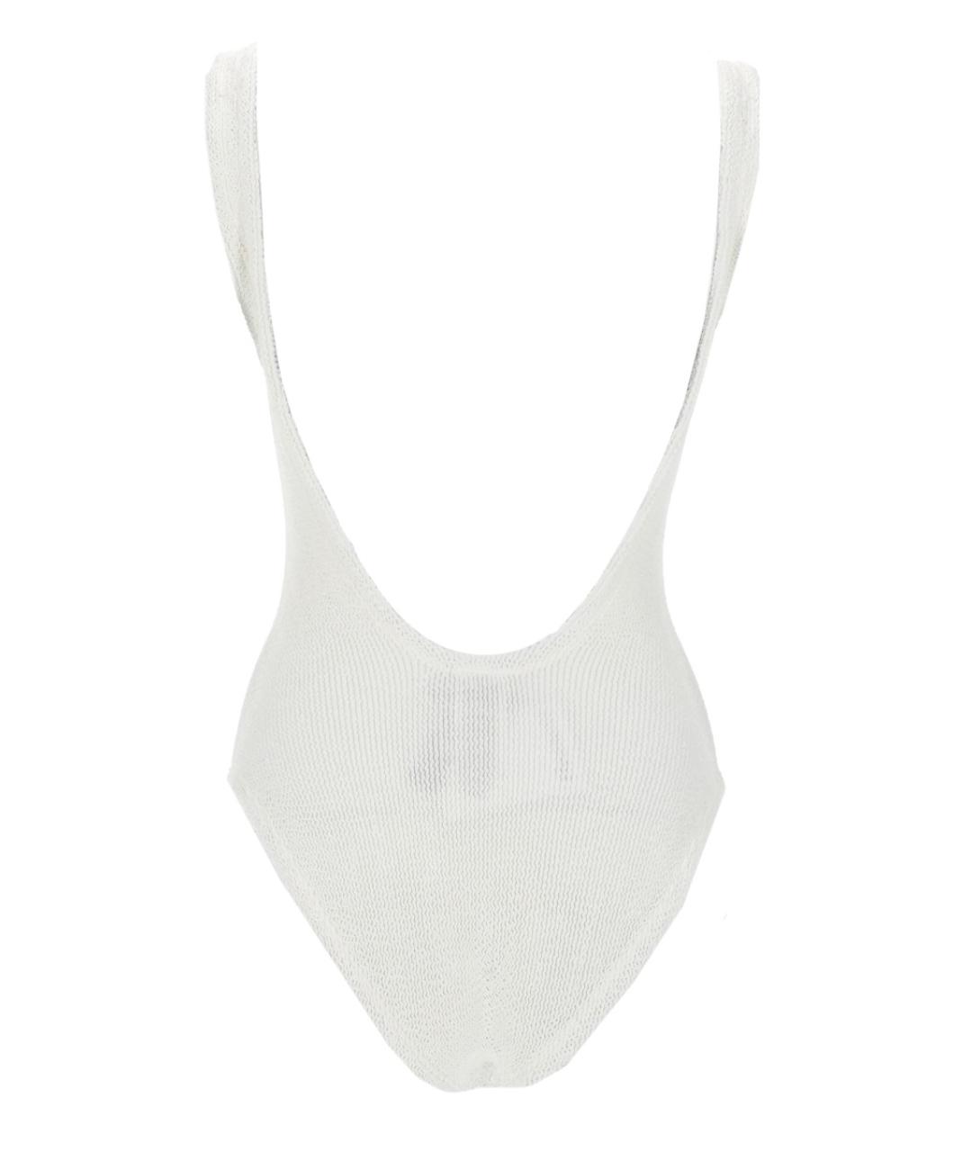 HUNZA G Белый полиамидовый купальник, фото 2