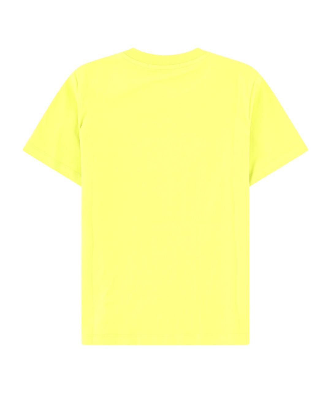 MSGM Желтая хлопковая футболка, фото 2