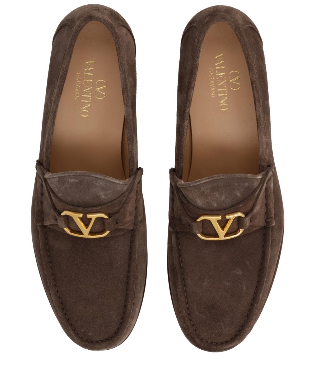 VALENTINO Коричневые замшевые лоферы, фото 5