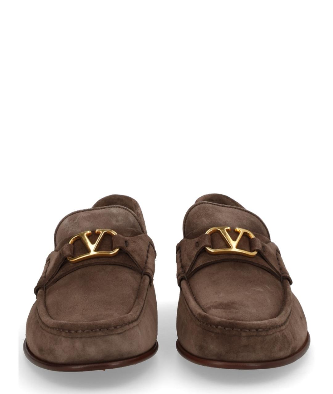 VALENTINO Коричневые замшевые лоферы, фото 3