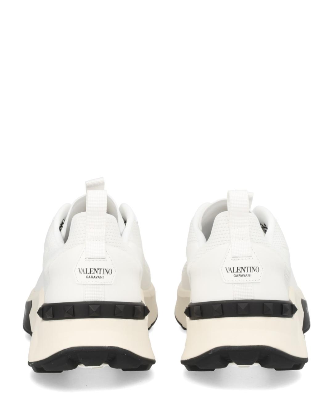 VALENTINO Белые синтетические низкие кроссовки / кеды, фото 4