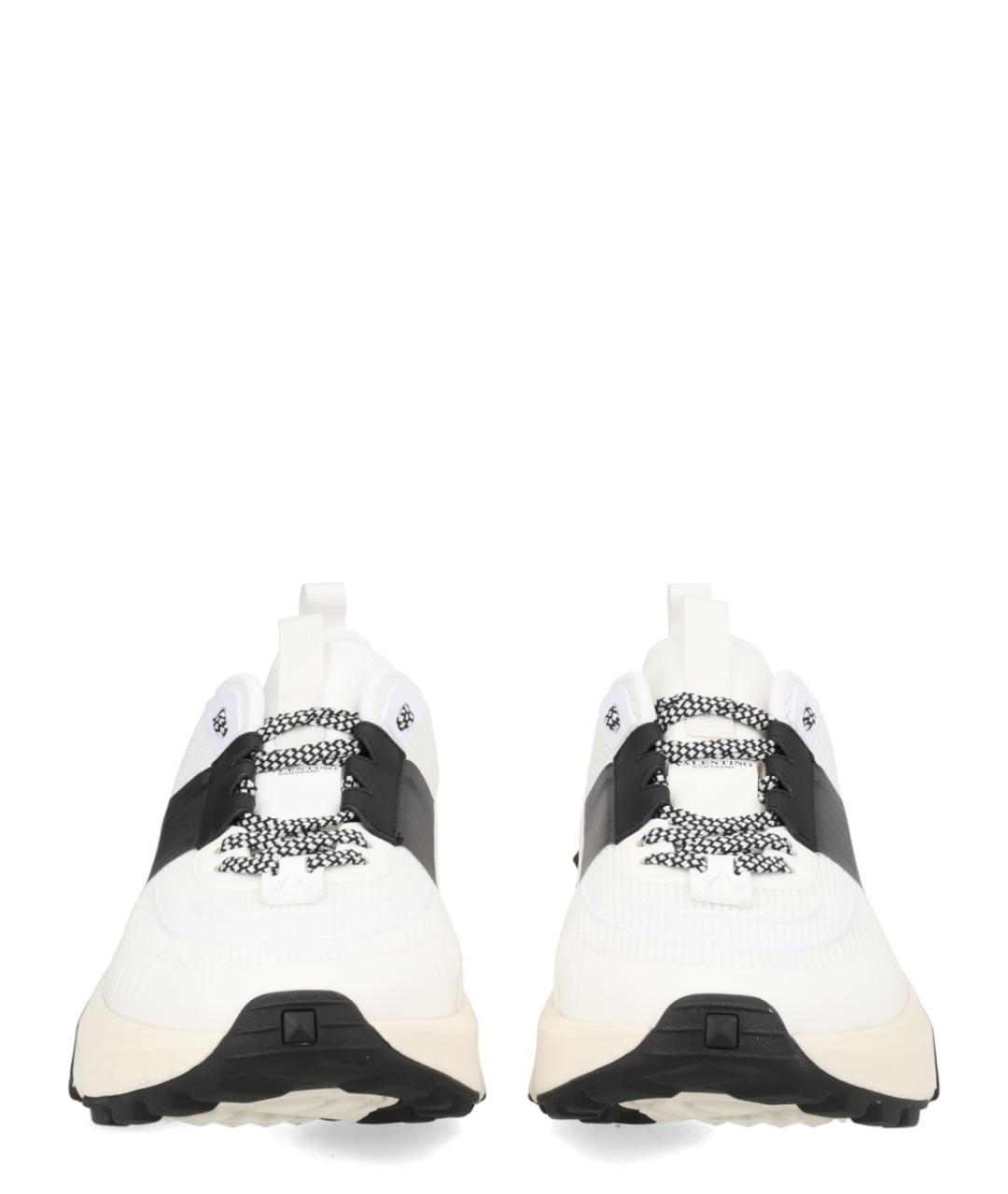 VALENTINO Белые синтетические низкие кроссовки / кеды, фото 3