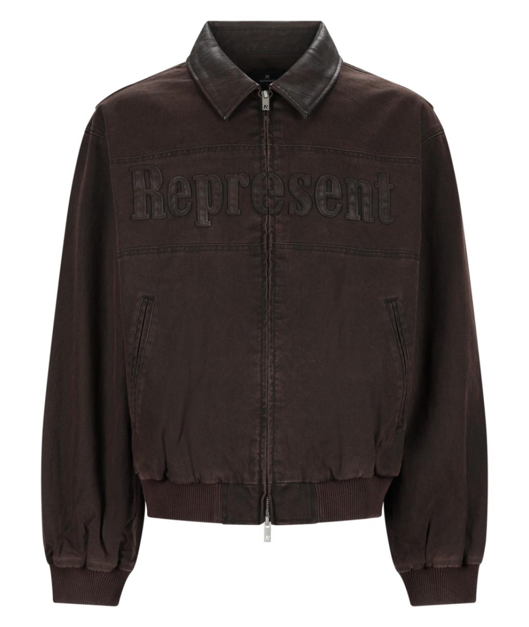 REPRESENT Коричневая хлопковая куртка, фото 1