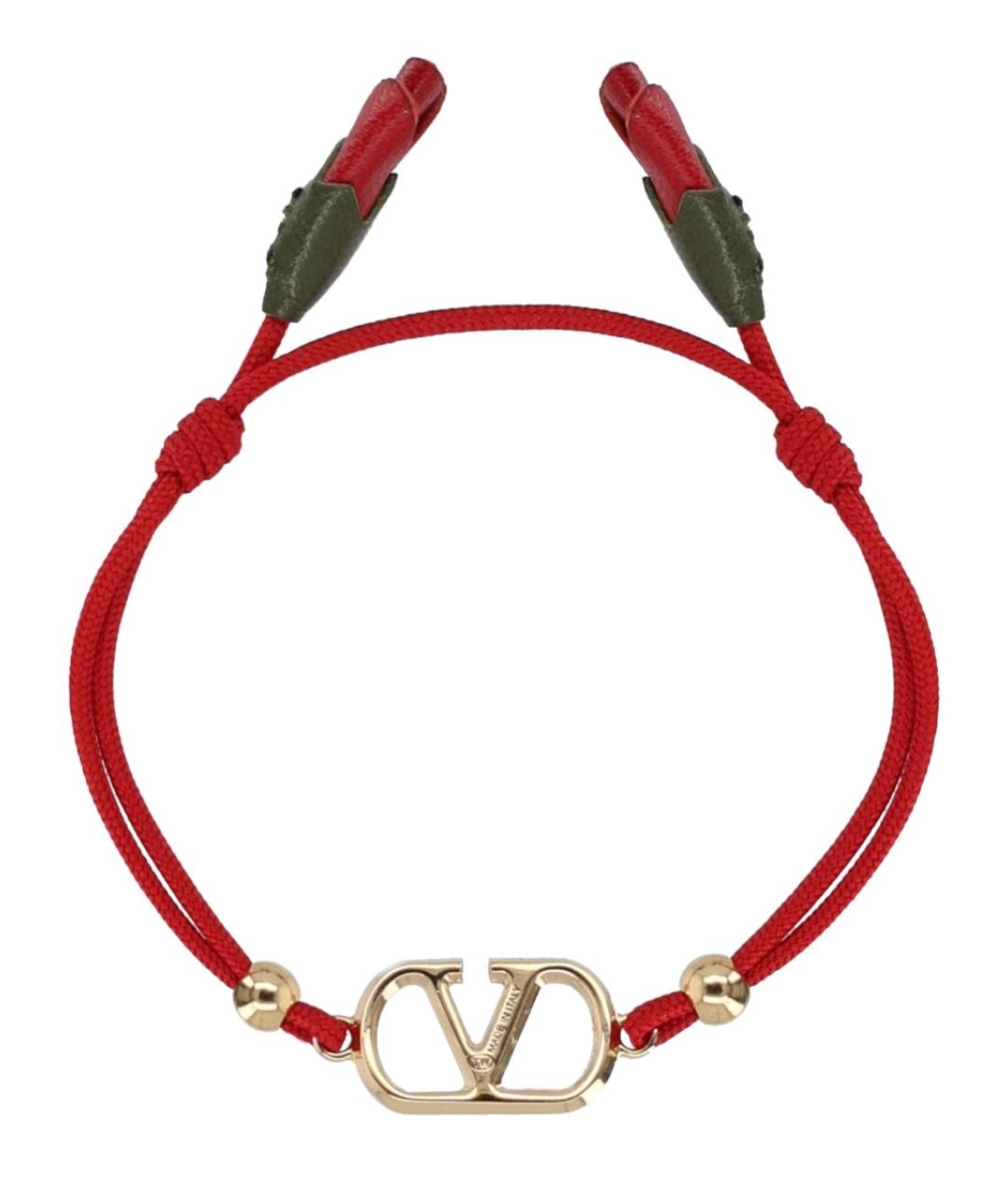 VALENTINO Красный металлический браслет, фото 2