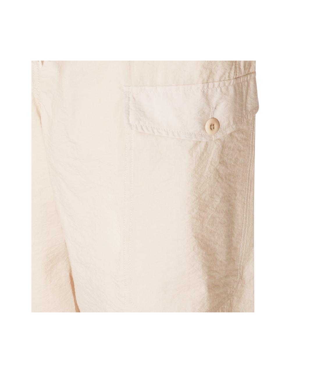 LEMAIRE Белые хлопковые шорты, фото 3