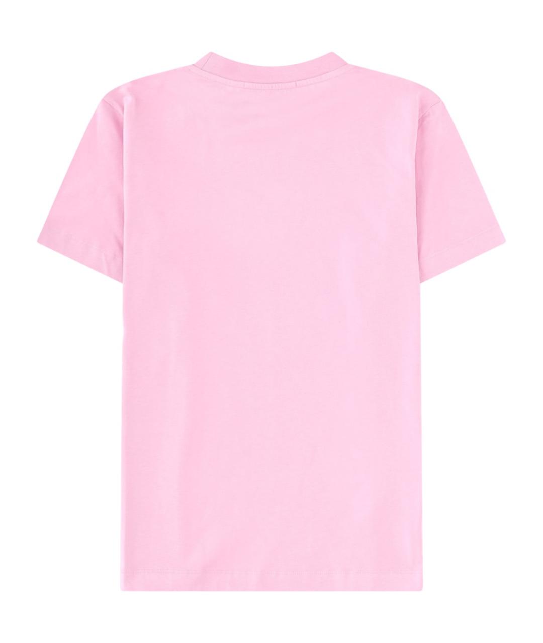 MSGM Розовая хлопковая футболка, фото 2