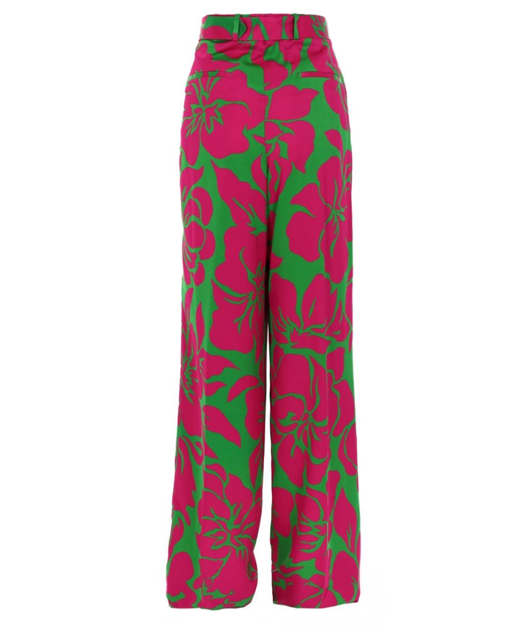 DRIES VAN NOTEN Мульти вискозные прямые брюки, фото 2