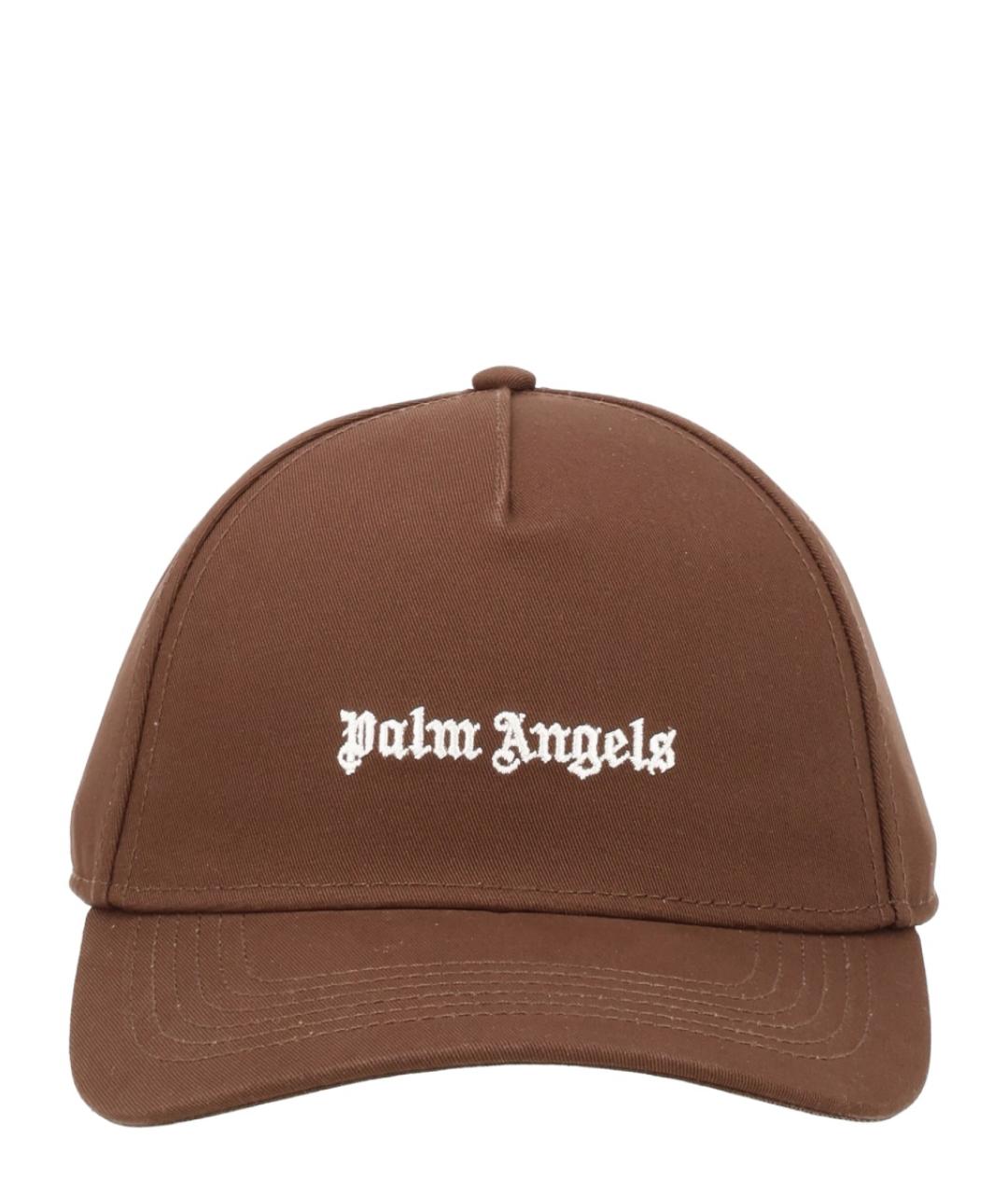 PALM ANGELS Коричневая хлопковая кепка/бейсболка, фото 1