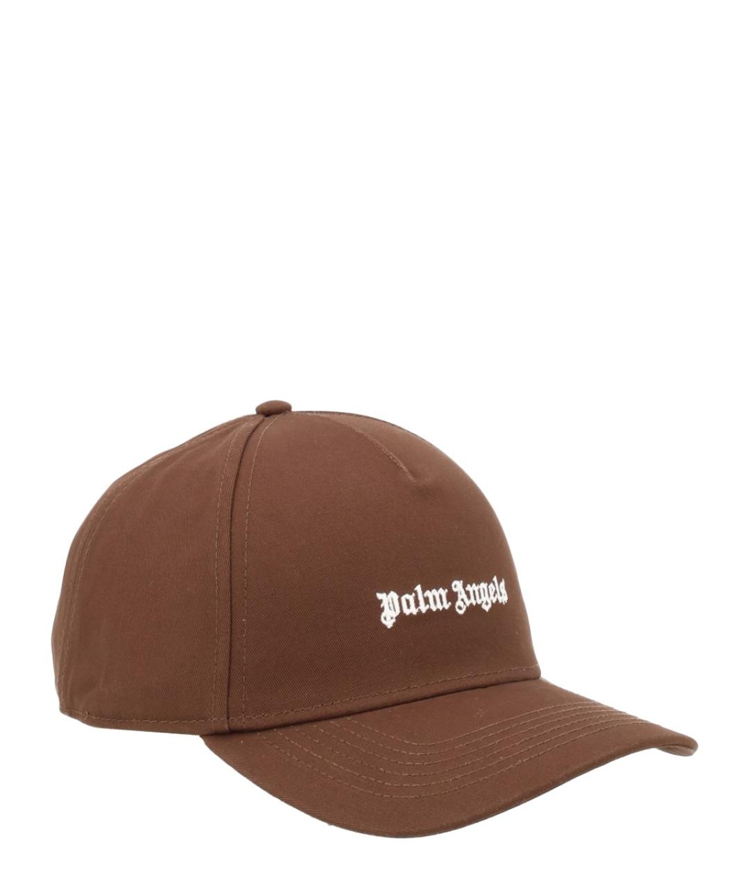 PALM ANGELS Коричневая хлопковая кепка/бейсболка, фото 3