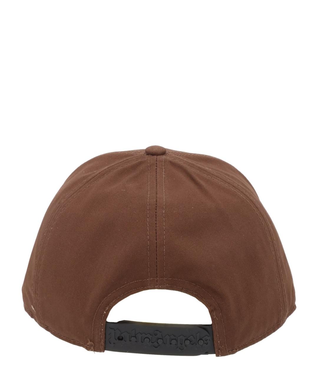 PALM ANGELS Коричневая хлопковая кепка/бейсболка, фото 2